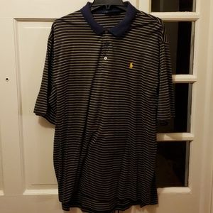 Mens Polo Striped Shiry